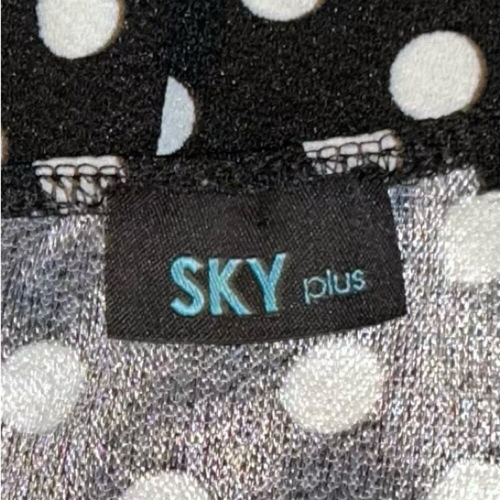Women’s Black and White Polka Dot Dress Swing Pin-Up Size 2X Plus - Picture 7 of 8